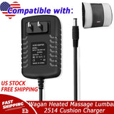 12V Power Supply Adaptor for Wagan Heated Massage Lumbar, 2514 Cushion