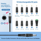 6V 1A AC Adapter Power Supply with 10 Plug Power Adapter DC 6V Power Cord