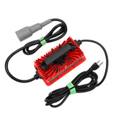 48V 15A Golf Cart Charger for Club Car 3-Pin Round Plug Lead Acid Battery
