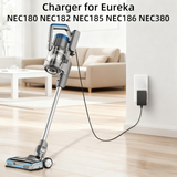 Charger for Eureka Lightweight Vacuum Cleaner NEC180 NEC182 NEC185 NEC186 NEC380