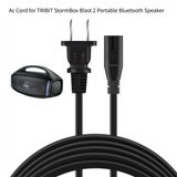 AC Power Cord For TRIBIT StormBox Blast 2 Portable Bluetooth Speaker-UL 6FT