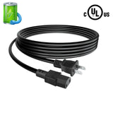 UL 6.6ft 2-Prong AC Power Cord Cable Lead For Yamaha NS-SW1000 Powered Subwoofer