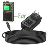 AC Adapter Charger for Raddy RF75A APP Control Shortwave Weather Radio USB-C