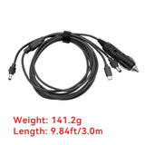 10FT Cable USB-C/Car Charger/DC to DC With Cable Female to Male For Starlink Min