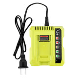 OP401 Charger for Ryobi 40V Lithium Battery OP4026 OP4015 OP4030 Fast Charger