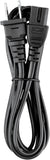 6ft AC Power Cord Cable Compatible with Vizio V655-G9 V656-G4 V705-G3 2-Prong Wire Lead