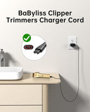VHBW for Babyliss Pro Charger Compatible with BaByliss PRO FX870, FX788, FX787, FXSSM, FX820, FX726, FX825 LoPROFX Clipper Trimmers Charger Cord 6FT