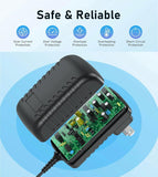 12V AC/DC Adapter Compatible with Tyler TTV705-14 TTV70514 TTV701-7 TTV7017 Portable TV LCD Monitor Battery YeS12W-1200120 1200mA Class 2 Power Supply Cord Cable Charger Mains PSU