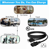 3D Printer Cord for Creality Ender 3 V2,FLASHFORGE Adventurer Prong Power Supply