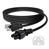 Power Cord for Dell IBM Hp Compaq Notebook: IEC-60320 IEC320 C5 to NEMA 5-15P