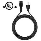Power Cord for Dell IBM Hp Compaq Notebook: IEC-60320 IEC320 C5 to NEMA 5-15P