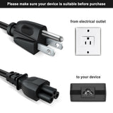Power Cord for Dell IBM Hp Compaq Notebook: IEC-60320 IEC320 C5 to NEMA 5-15P