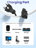 UL 6ft AC in Power Cord for DEWALT DCB1800 DCB1800B Portable Station Extension