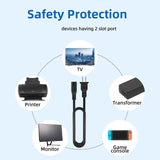 2-Prong AC Power Cord For Sony SRS-XV800 X-Series Wireless Karaoke Party Speaker