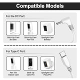 2-Pack Power Cable for Ring Cam Battery/Plug-in 3rd/2nd Gen & Ring Pan Camera