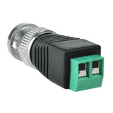 BNC Male Connector to 2 Screw Terminal Solderless Adapter for CCTV Surveillance