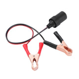 11.8 Inch/0.3m 12V Battery Terminal Clip-on Car Lighter Socket Female Adapter