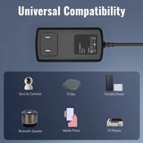 Car & Home Charger for BIGSUN Q984 Q984PRO Spotlight LED Flashlight Floodlamp