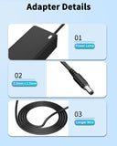 AC Adapter for LG 32BN50U-B 32UN550-W 32UP50S-B LED Monitor Power Supply Cord US