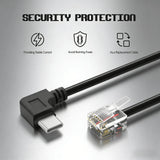 USB-C to RJ11 Plug Cable for Valentine One and Uniden R8 models