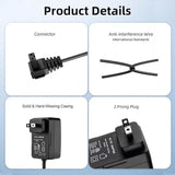 2-Prong Adapter FOR Paxcess HJ1103 HJ1103J Cordless Robotic Pool Vacuum Cleaner