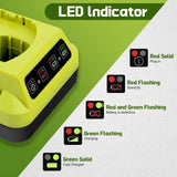 P117 Charger for Ryobi One+ Ryobi ONE+ 12V-14.4V NiCad NiMh /18V Lithium Battery
