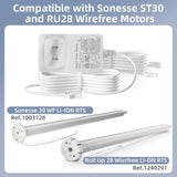 13.3V Charger for Somfy Sonesse Wirefree Plug-in Charger 9020672 for Sonesse ST3