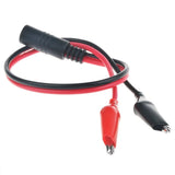 5.5x2.1mm DC Barrel Female Plug to Dual Alligator Clips Connector(2 PCS)