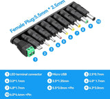 12V Power 100~240V AC to DC 1 Amp 0.6A Converter with 5.5 x 2.5mm 2.1mm Plug