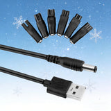 7 PCS Power Cord 5V USB adapter for Norelco HQ8505 AT810/41 AT830