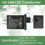 12V 2A LED TransformerClass 2 Power Supply for Christmas String Light Inflatable