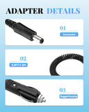Car Charger for TaoTronics LED Desk Lamp TT-DL16 TT-DL13 TT-DL01 TT-DL02 TT-DL11