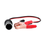 2packs Female Lighter Socket to 12v Battery Alligator Clips for Auto Car Battery