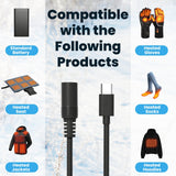 12V Heated Jacket TypeC Step-Up for Milwaukee Makita Snap-on Metabo Craftsman