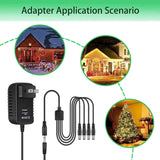AC-DC Power Adapter for Lemax 84428 4.5V Lighted Accessory With 3/4 Output Jacks
