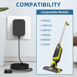 AC Adapter Charger For Shark MAGVM252 VM251 VM252P10 Cordless Vacuum Mop