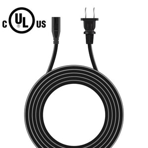 PwrON Compatible AC Power Cord Replacement for Xbox One S, Xbox One X, Xbox Series X / S, Sony PS3 Slim / PS4 / PS5 Playstation 4 Slim Power Supply Cable