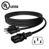 PwrON 6FT 3 Prong TV Power Cord Cable Replacement for TV 42LF11 42LG20 42LG30 42LG30DC 42LG50 42LG70 42LK450 42LK550 42LK520 32LV2500 42CS570 55LW5600 55LW5300 55LW5700 55LW6500 32LG30