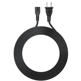 PwrON 6Ft 2 Prong Polarized AC Wall Power Cable Cord Plug Replacement for Sony PlayStation 1 2 PS1 PS2, Vizio Sharp Sanyo Emerson TV, Arris Router Modem, Companion 3 5 Multimedia Speaker System